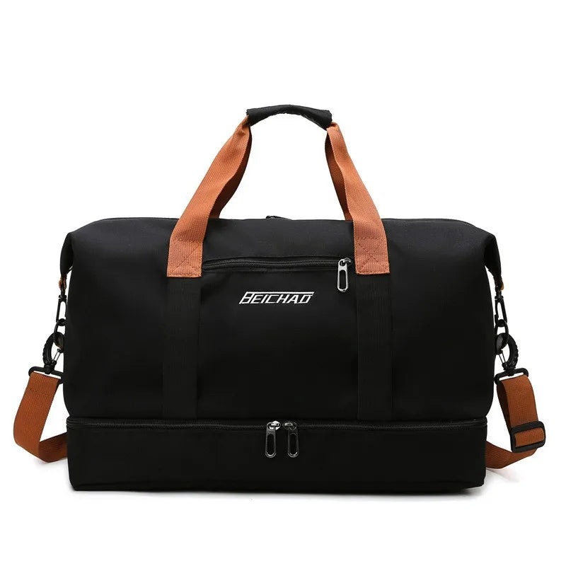 CarryOnFit Crossbody Travel Bag and Sports Bag Eco-Friendly Fabric 46x25x28 cm Durable Tote