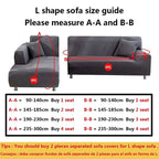 Sofa Cover Non-Slip Jacquard Fabric Machine Washable Protective Couch Wrap in Multiple Sizes and Colors