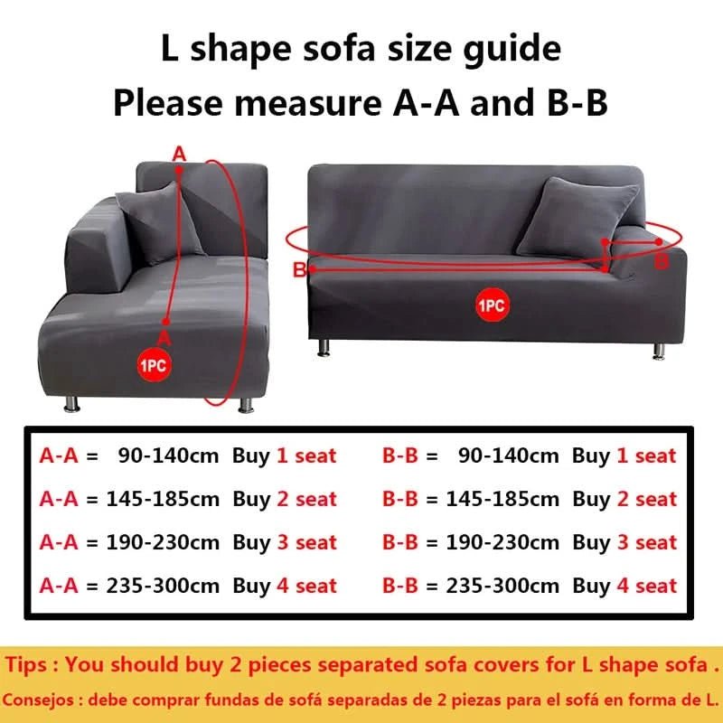 Sofa Cover Non-Slip Jacquard Fabric Machine Washable Protective Couch Wrap in Multiple Sizes and Colors
