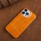 RoyalLeather Handmade Genuine Cowhide Leather iPhone Case Slim Protective Cover