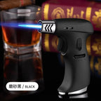 Portable Butane Torch Jet Flame Lighter Windproof Metal Outdoor Camping Cooking Ignition Tool