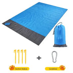 TerraLoom Beach Blanket 210x200 cm Sand-Resistant Waterproof Lightweight Large Outdoor Mat