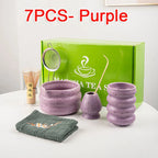 Matcha Tea Set 7-Piece Bamboo and Ceramic Traditional Japanese Green Tea Brewing Kit