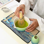 Matcha Tea Gift Set Bamboo and Ceramic Tea Making Kit 2 or 7 Pieces Natural Finish
