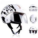 Kids Motocross Helmet Full Face ABS Lightweight Adjustable Straps Ages 3-9 Blaze Colors