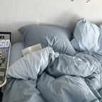 Reversible Bedding Set Soft Breathable Duvet Cover 78x90 Inch Scandinavian Design
