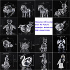 Animal Crystal Paperweight Figurines Modern Decorative Office Desk Accessories