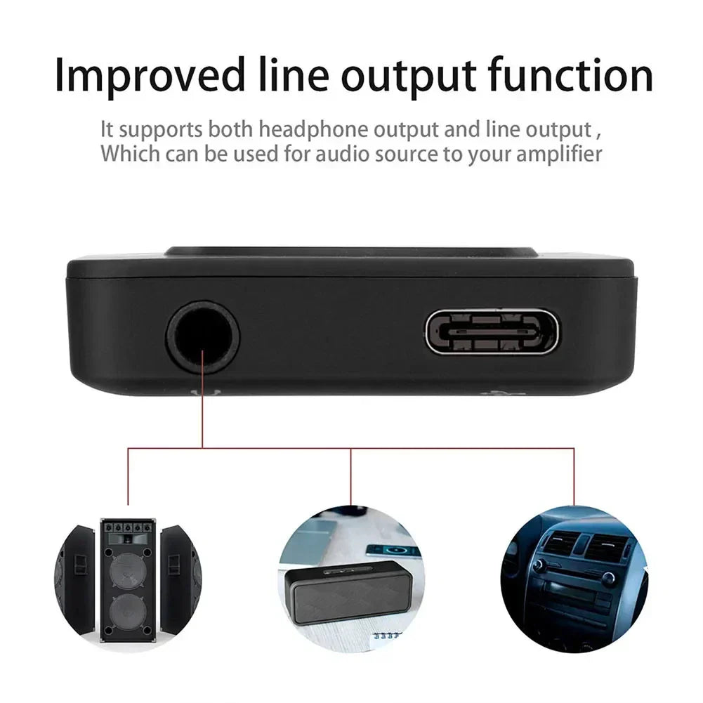Wireless MP3 Player with Bluetooth 5.4, HiFi Lossless Sound, 1.8-Inch Screen, Expandable Storage up to 128GB