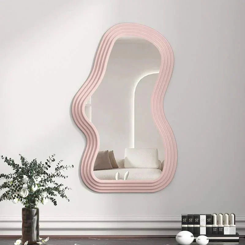 Spiegelia Cloud-Shaped Decorative Wall Mirror ABS Material 26x41 cm for Living Room Bedroom Bathroom