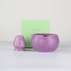 Ceramic Matcha Bowl with Pouring Spout 13.5cm Traditional Japanese Green Tea Chawan