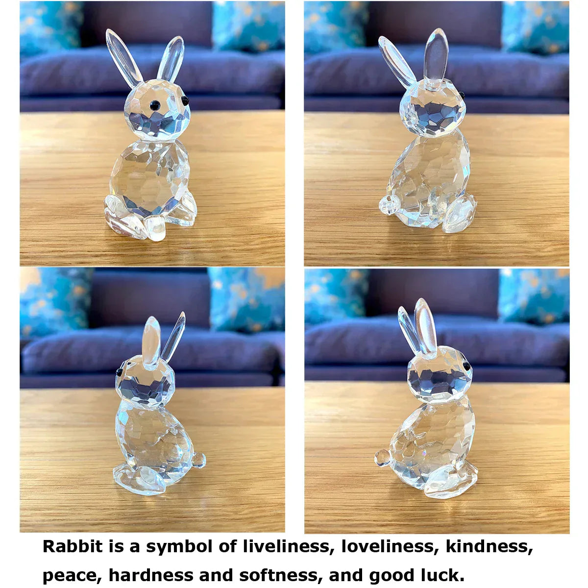Animal Crystal Paperweight Figurines Modern Decorative Office Desk Accessories