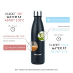 500ml Stainless Steel Insulated Water Bottle Double-Walled Vacuum Flask Hot Cold Retention