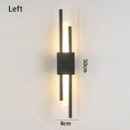 Nordic LED Wall Lamp Modern Metal Acrylic Wall Sconce Up Down Light Black Gold Finish