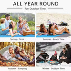 TerraLoom Beach Blanket 210x200 cm Sand-Resistant Waterproof Lightweight Large Outdoor Mat