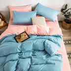 Reversible Bedding Set Soft Breathable Duvet Cover 78x90 Inch Scandinavian Design