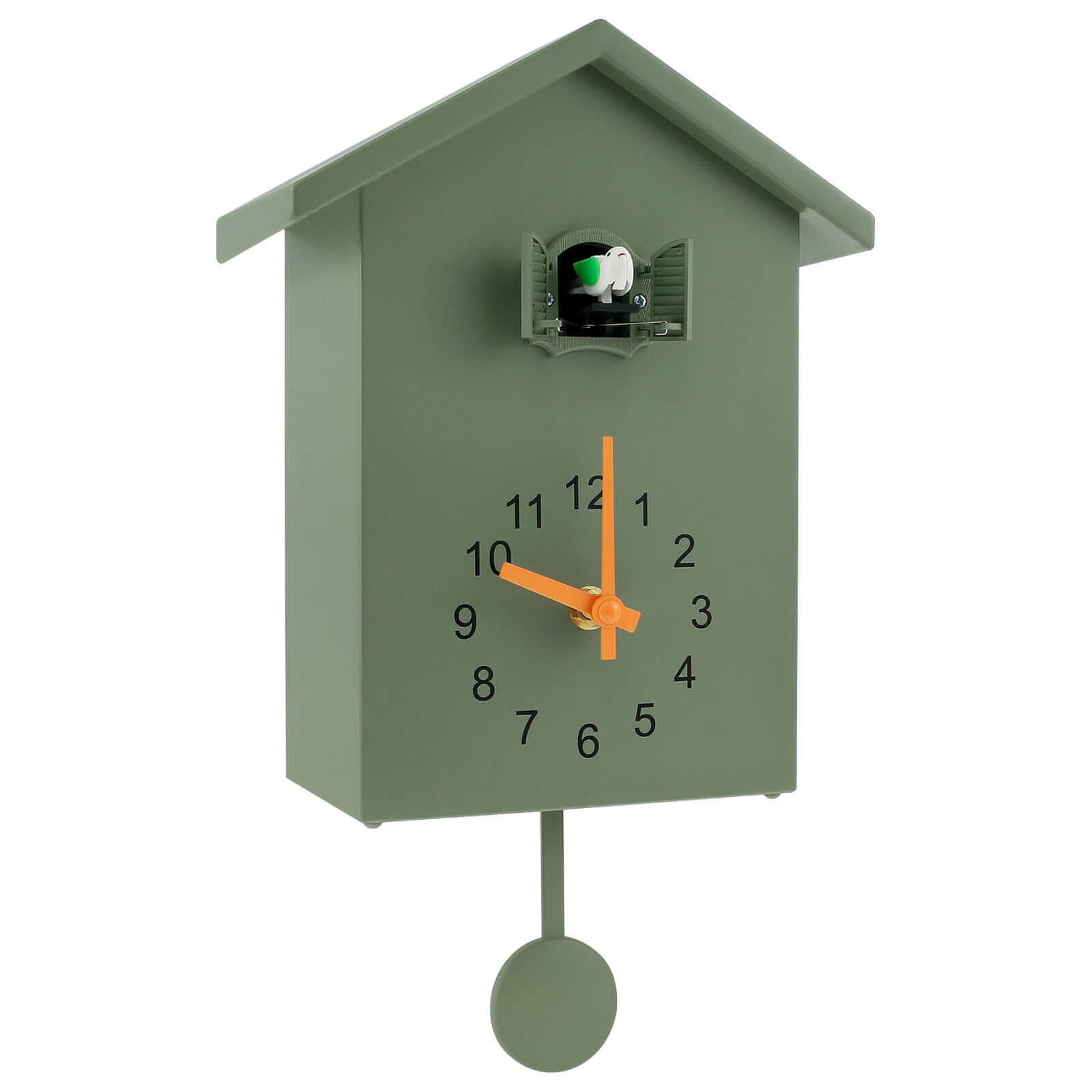 Harrow Contemporary Cuckoo Quartz Wall Clock Recycled Plastic Modern Design 25cm