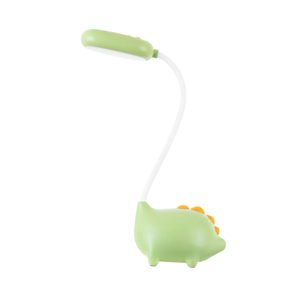 Rechargeable LED Desk Lamp with Cartoon Dinosaur Design Eye Care Table Light 15 Inch Polypropylene