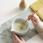 Ceramic Matcha Bowl Set with Whisk Natural Finish Standard Size Traditional Design