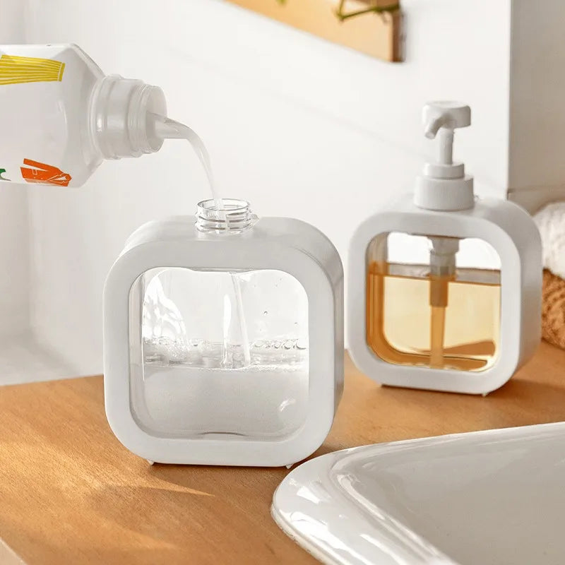SkandiPure Soap Dispenser Minimalist Nordic Design Durable ABS PVC Bathroom Kitchen