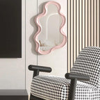 Spiegelia Cloud-Shaped Decorative Wall Mirror ABS Material 26x41 cm for Living Room Bedroom Bathroom