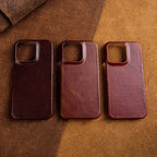 RoyalLeather Handmade Genuine Cowhide Leather iPhone Case Slim Protective Cover