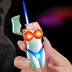 Bikini Style Windproof Jet Torch Lighter Metal Lacquered Finish Compact Handheld Novelty Design