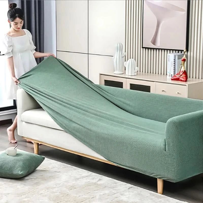 Sofa Cover Non-Slip Jacquard Fabric Machine Washable Protective Couch Wrap in Multiple Sizes and Colors