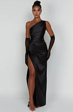Zephyrine | Elegant Satin Maxi Formal Evening Gown for Women