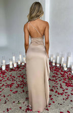 Zephyrine | Elegant Satin Maxi Formal Evening Gown for Women