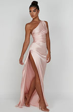 Zephyrine | Elegant Satin Maxi Formal Evening Gown for Women