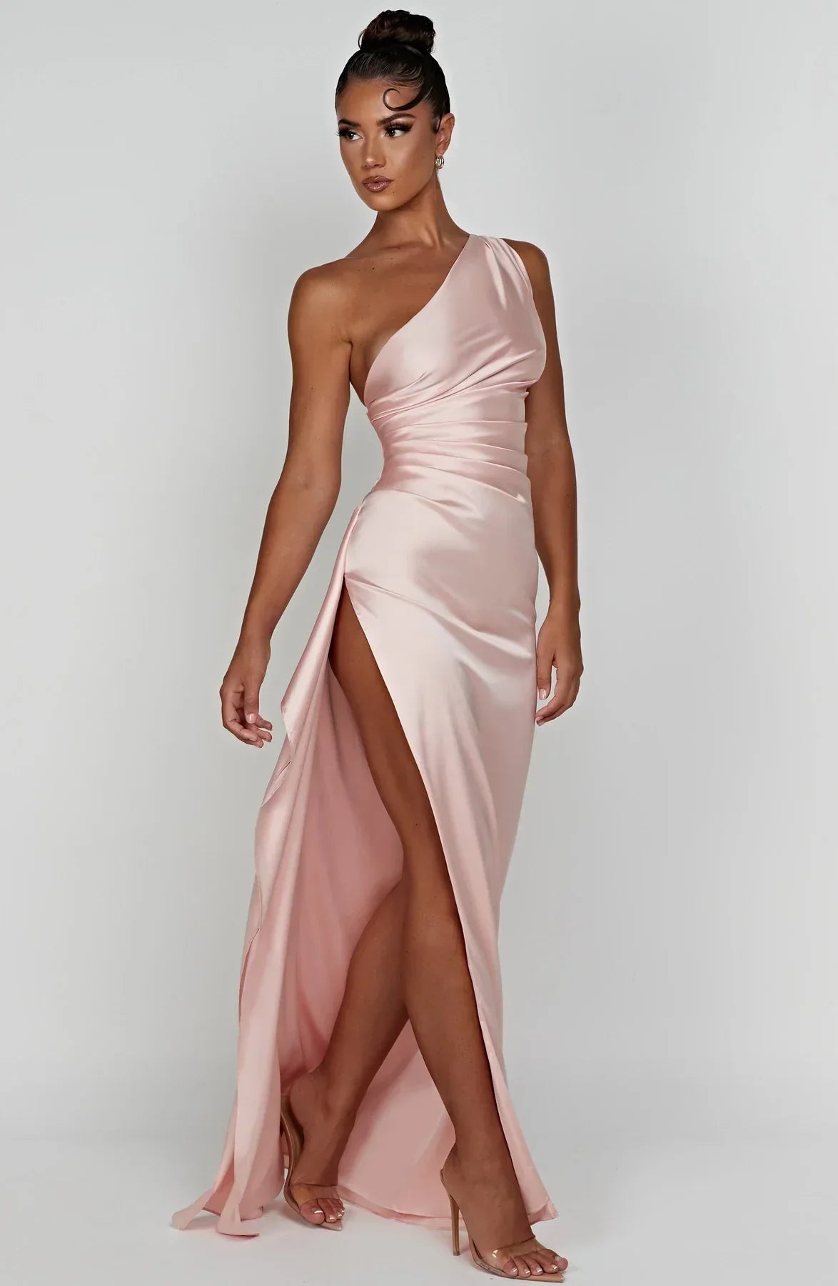 Zephyrine | Elegant Satin Maxi Formal Evening Gown for Women