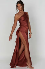 Zephyrine | Elegant Satin Maxi Formal Evening Gown for Women