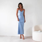 Ziona | Elegant Satin Maxi Dress for Women