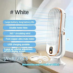 KIQUNE Portable Air Cooler Fan Dual Motor Large Battery 5-Speed 720° Surround USB Rechargeable