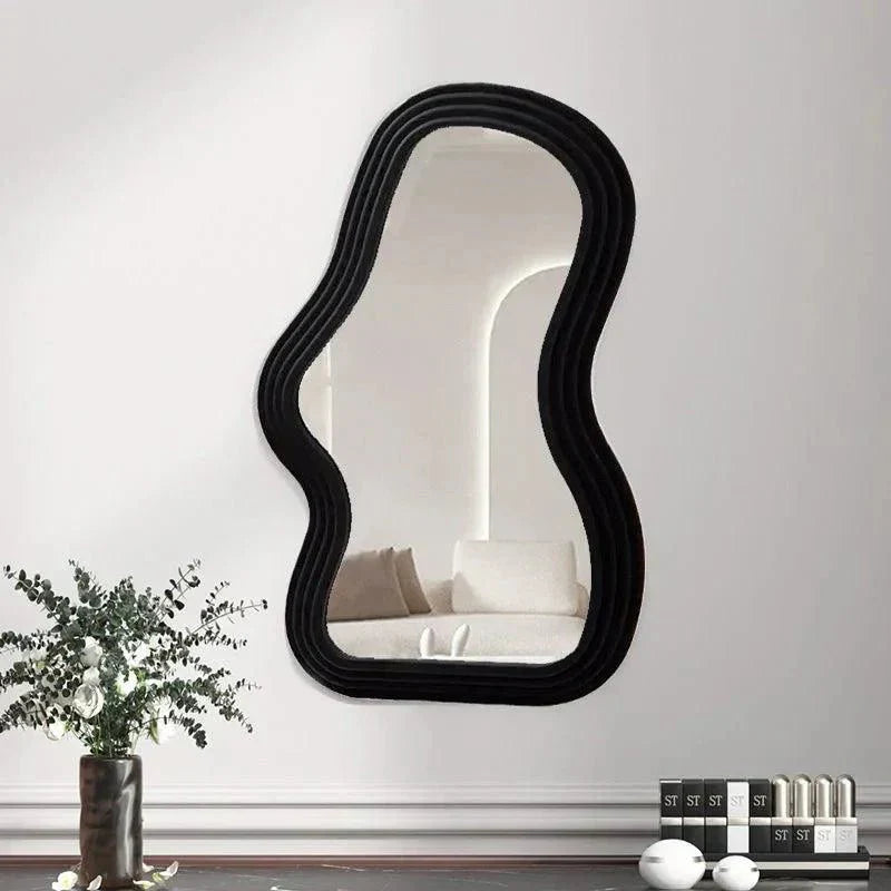 Spiegelia Cloud-Shaped Decorative Wall Mirror ABS Material 26x41 cm for Living Room Bedroom Bathroom