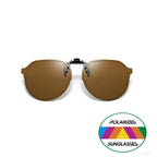 Polarized Clip-On Sunglasses with UV400 Lenses Flip-Up Mechanism Universal Fit for Glasses