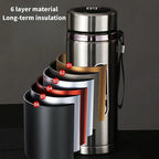 Harrow Stainless Steel Thermos Bottle 500ml-1L Vacuum Insulated Flask with LED Temperature Display