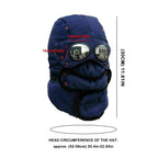 Thermal Windproof Face Covering Beanie Soft Cotton Polyester Blend Winter Hat