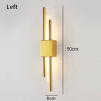 Nordic LED Wall Lamp Modern Metal Acrylic Wall Sconce Up Down Light Black Gold Finish