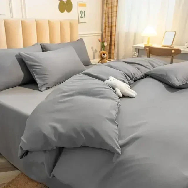 Reversible Bedding Set Soft Breathable Duvet Cover 78x90 Inch Scandinavian Design