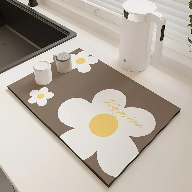 Super Absorbent Large Quick Dry Non-Slip Eco-Friendly Diatom Mud Kitchen Mat