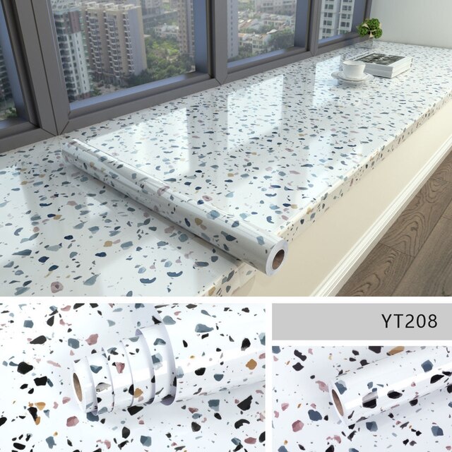 Self-Adhesive Protective Film PVC Waterproof Washable Decorative Surface Cover for Furniture Walls Floors