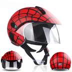 Kids Motocross Helmet Full Face ABS Lightweight Adjustable Straps Ages 3-9 Blaze Colors