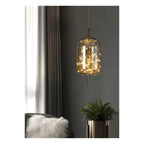 CrystalBeam Modern LED Pendant Light Star Design Glass Dimmable Cord Pendant Lamp