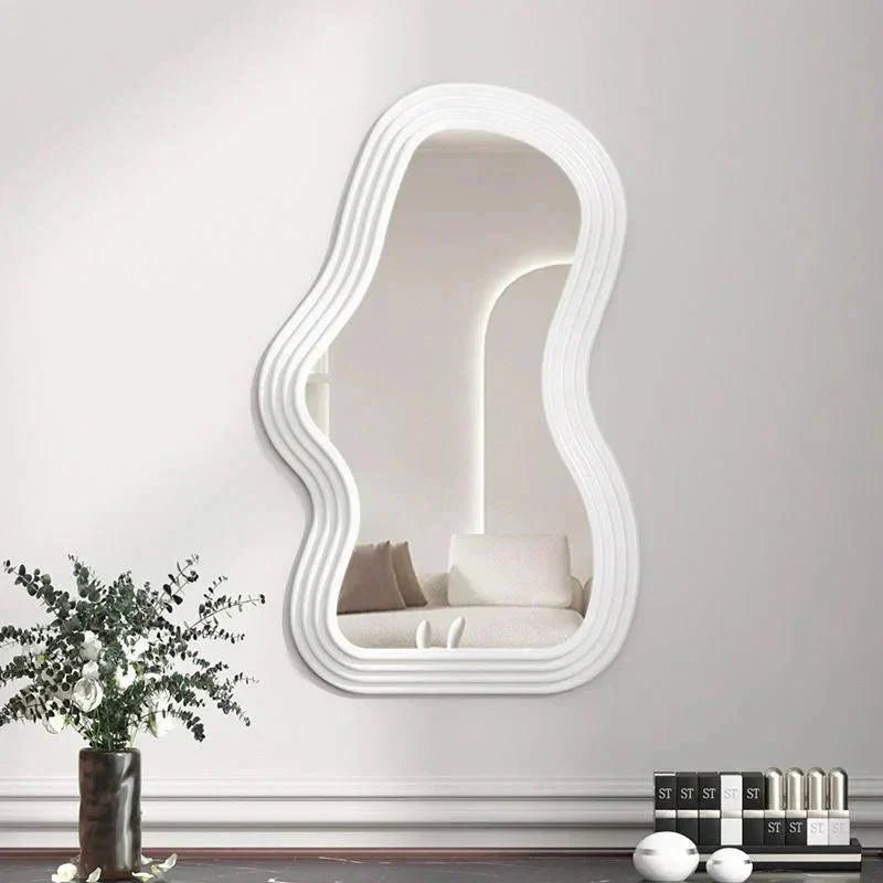 Spiegelia Cloud-Shaped Decorative Wall Mirror ABS Material 26x41 cm for Living Room Bedroom Bathroom