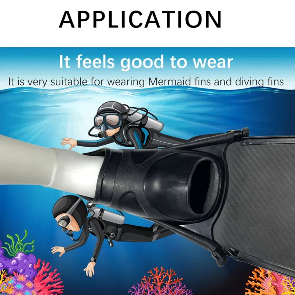 Silicone Wetsuit Beach Socks Non-Slip Water Shoes Quick-Dry Aqua Socks for Surfing Snorkeling Swimming