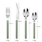 Harrow Bistro 24-Piece Cutlery Set Western Engraved Design Durable Dinnerware for 6
