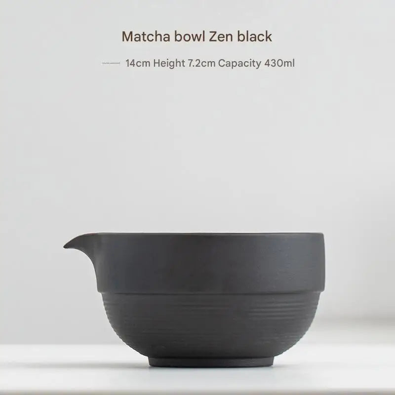Handcrafted Japanese Ceramic Matcha Bowl Green Standard Size Traditional Tea Cup