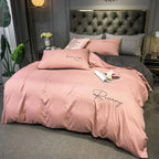 Harrow Luxury Embroidered Duvet Cover Soft Breathable Fabric 86.6x94.5 Inches Multiple Colors