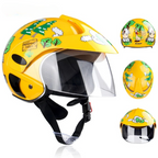 Kids Motocross Helmet Full Face ABS Lightweight Adjustable Straps Ages 3-9 Blaze Colors